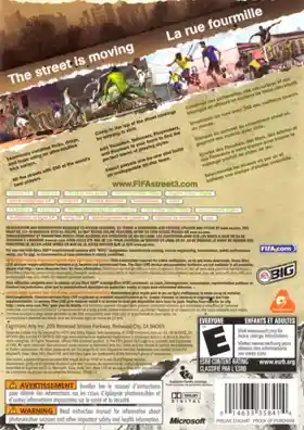 FIFA Street 3 (USA) box cover back
